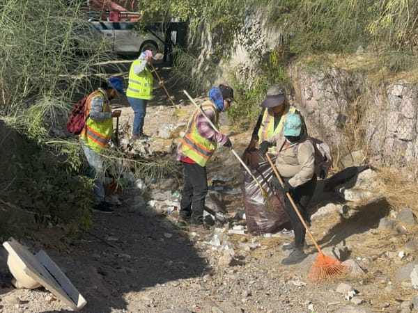 Recolectan más de 7 toneladas de residuos en la colonia Ciudad del Cielo