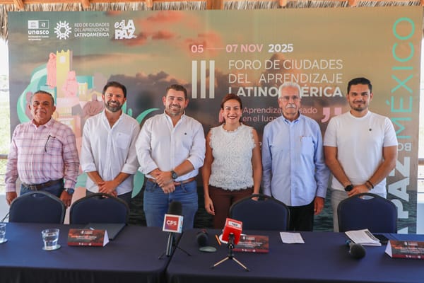 Presenta Milena Quiroga el III Foro de Ciudades del Aprendizaje en La Paz