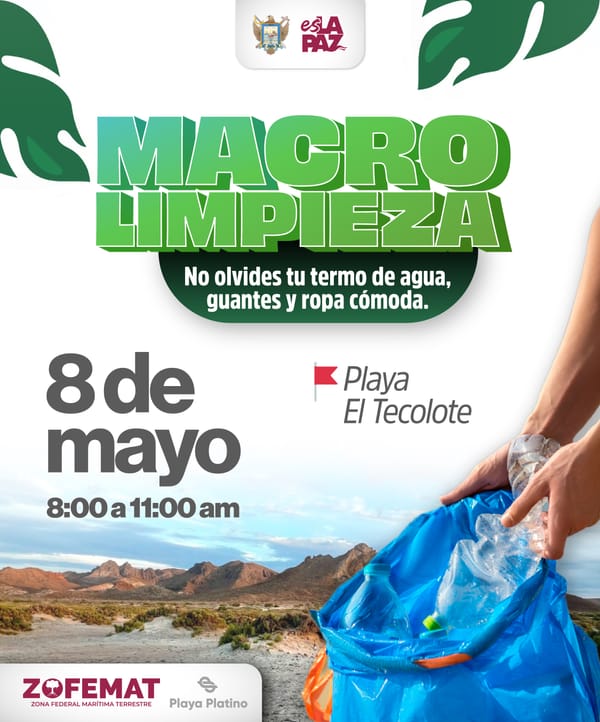 Gobierno Municipal invita a la macro limpieza de playa El Tecolote