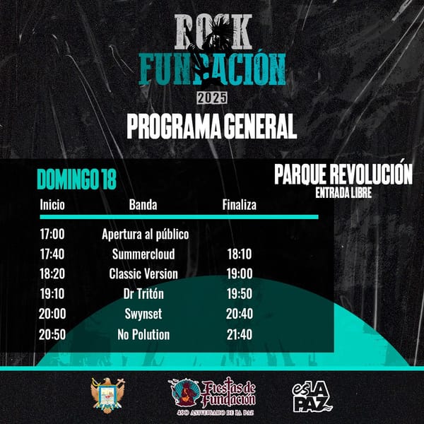 Conoce el programa completo del Festival Rock Fundación 2025