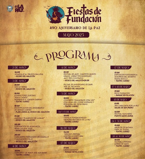 Continúan las actividades por el 490 Aniversario de Fundación de La Paz