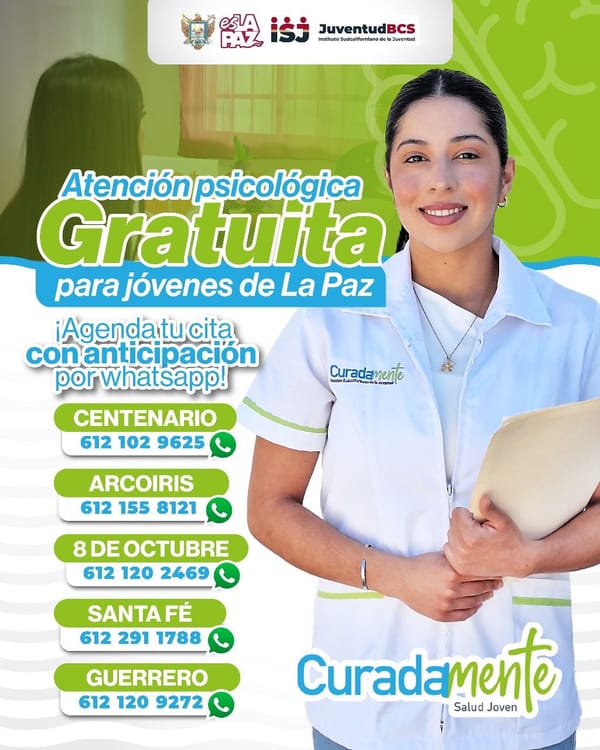 Jóvenes de La Paz continúan recibiendo atenciones psicológicas gratuitas