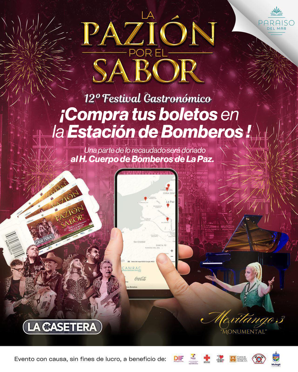 Invitan Bomberos al festival gastronómico “La Pazión por el Sabor”