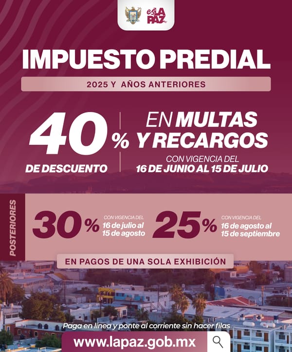 Inicia programa temporal de descuento en predial, aplicable en multas y recargos