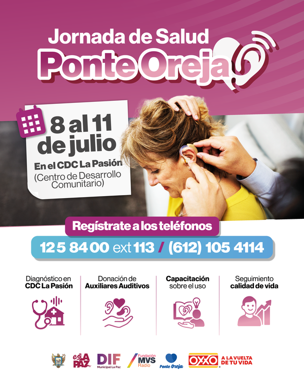 Invitan DIF Municipal y Fundación OXXO a jornada gratuita de salud auditiva