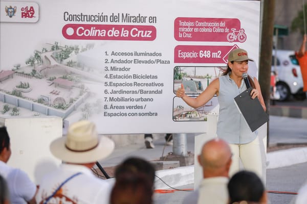 Anuncia Milena Quiroga la construcción de un mirador en Colina de la Cruz