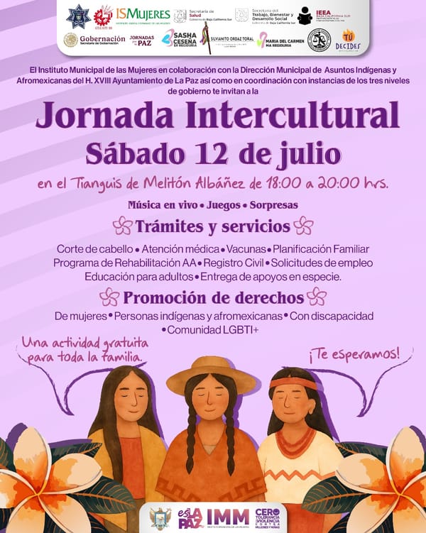 Invita IMM La Paz a Jornada Intercultural en Melitón Albáñez