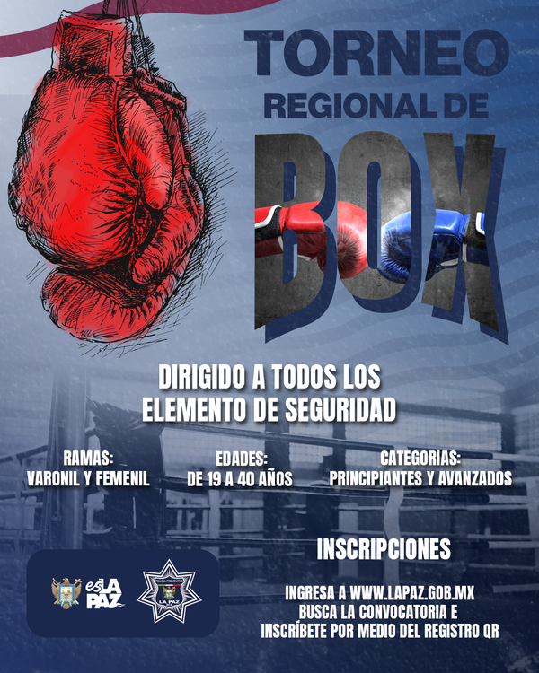 Convoca Policía Municipal de La Paz al Primer Torneo Interinstitucional de Box