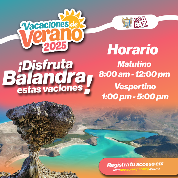 Continúa el acceso controlado a Playa Balandra durante temporada vacacional