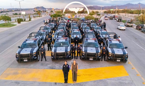 Fortalece Milena Quiroga seguridad en La Paz con entrega de 21 patrullas nuevas
