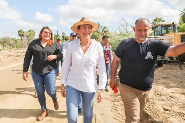 Supervisa Milena Quiroga afectaciones en Todos Santos tras las lluvias registradas