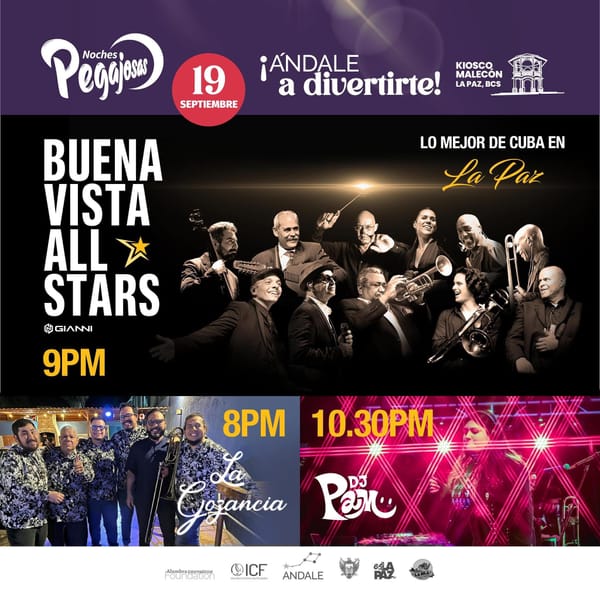 Buena Vista All Stars se presentará en la edición de septiembre de Noches Pegajosas