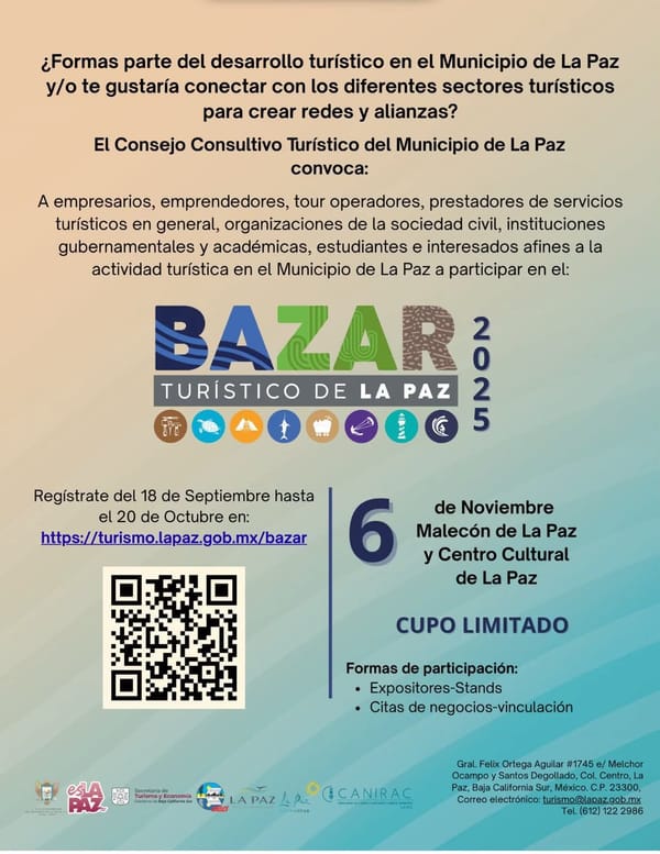 Turismo Municipal invita a comunidades rurales a participar en el Bazar Turístico La Paz 2025