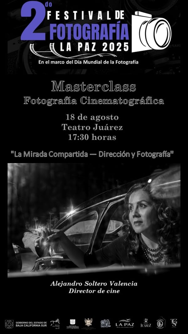 Invitan a taller de fotografía cinematográfica en el Teatro Juárez