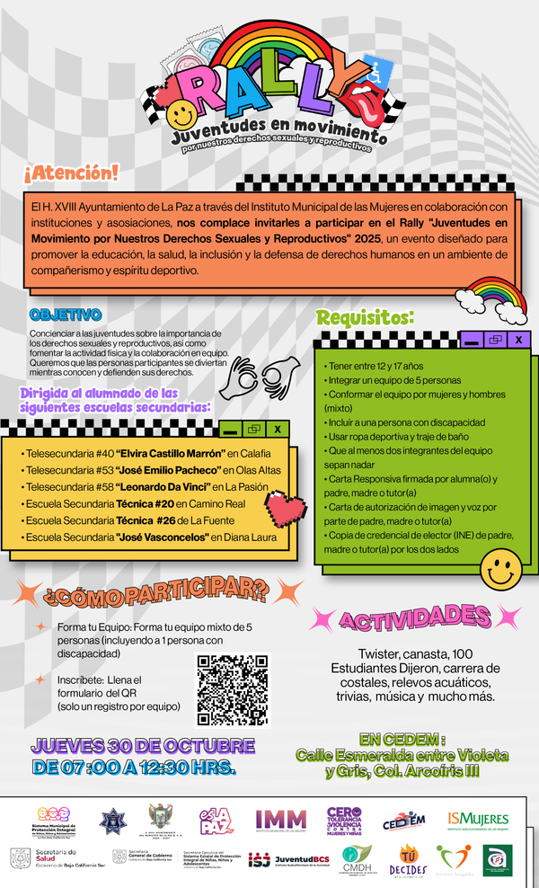 Invitan a jóvenes de La Paz a participar en el rally “Juventudes en movimiento”