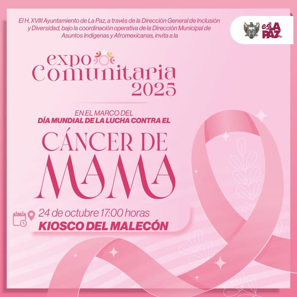 Invita Ayuntamiento de La Paz a la Expo Comunitaria 2025
