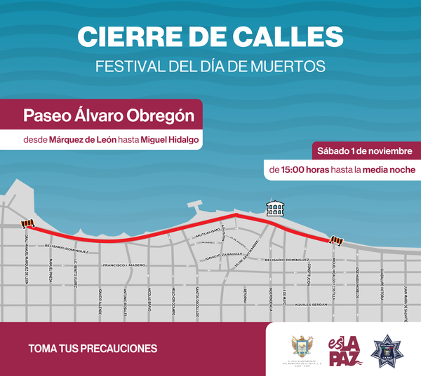 Implementarán cierre del malecón por el “Festival del Día de Muertos”