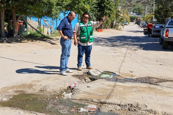 Anuncia OOMSAPAS La Paz trabajos de rehabilitación de drenaje en zona noreste; habrá cortes programados de agua