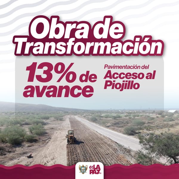 Avanza pavimentación del acceso al Centro Deportivo Municipal “El Piojillo”