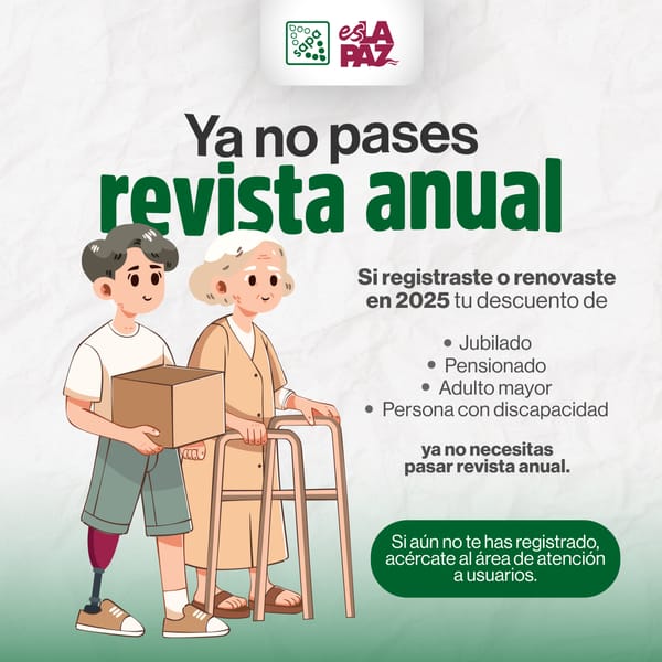 Usuarios del padrón de descuentos de OOMSAPAS La Paz ya no necesitan pasar revista