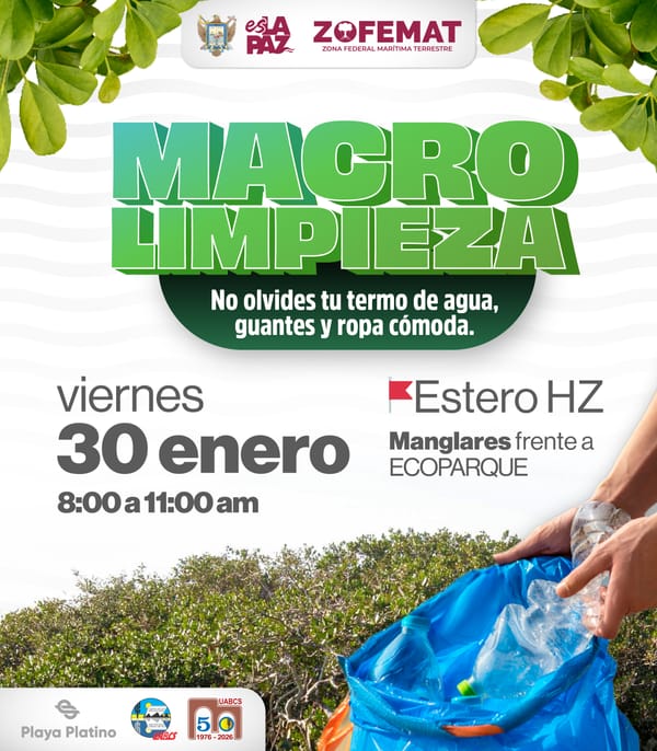 Invitan a la macro limpieza de Manglares frente al Eco Parque en La Paz