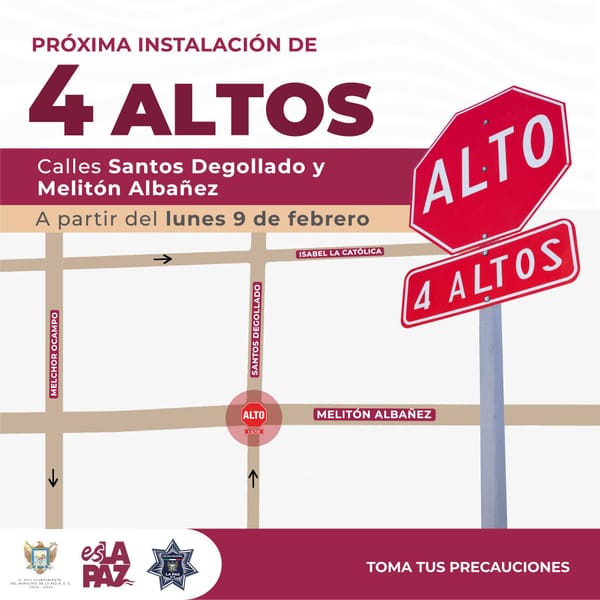 Habilitarán Cuatro Altos en crucero de la colonia Guerrero