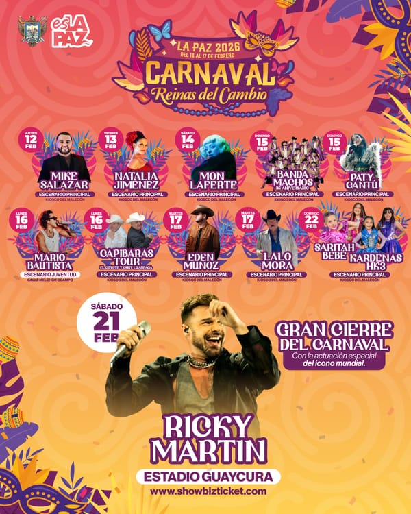 Listos para celebrar con las “Reinas del Cambio”, del 12 al 17 de febrero en el Carnaval La Paz 2026