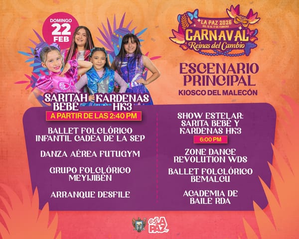 Invita DIF Municipal La Paz al Carnavalito 2026