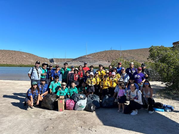 Realizan jornada de limpieza en playa El Paceño en coordinación con el Grupo Scout 2 “Albatros”