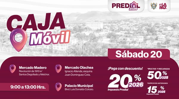 Instalará Ayuntamiento de La Paz Cajas Móviles para pago de predial este fin de semana