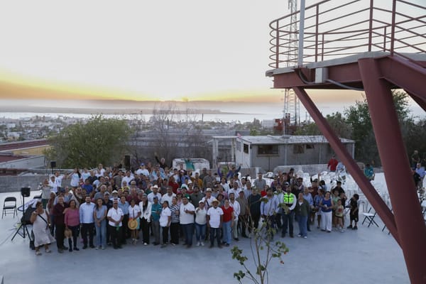 Milena Quiroga inaugura obras para la seguridad, convivencia y abasto de agua en Colina de la Cruz; en La Paz sí hay resultados