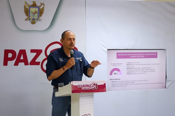 Ayuntamiento de La Paz garantiza suministro de agua ante afectaciones eléctricas