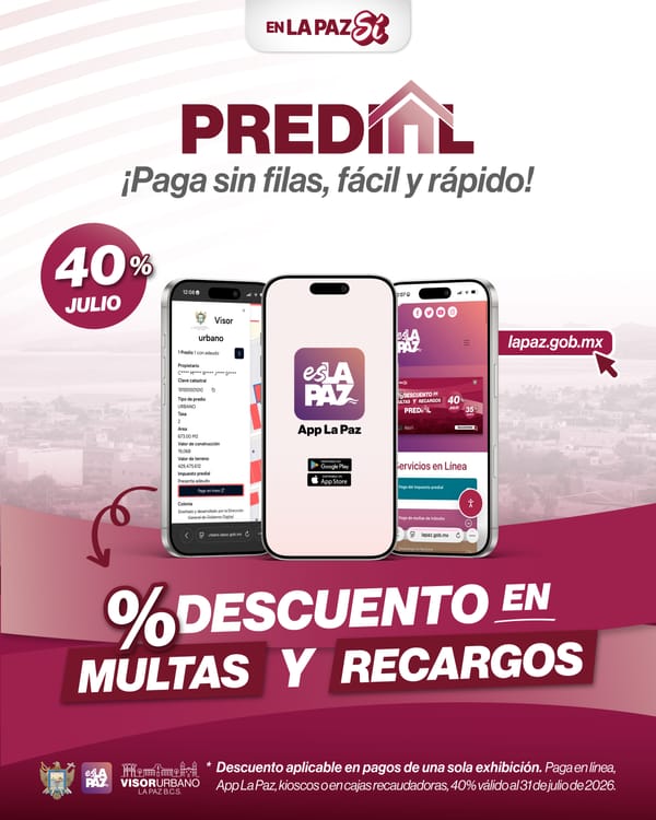 Últimos días para ahorrar con 40% de descuento en pago de predial